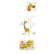 Sticker decorativ, masuratoare cu animalute 150 cm, 77STK Sticker decorativ, masuratoare cu animalute 150 cm, 77STK