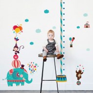 Sticker decorativ, masuratoare cu animalute 153 cm, 123STK Sticker decorativ, masuratoare cu animalute 153 cm, 123STK