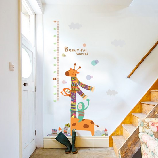 Sticker decorativ, masuratoare cu animalute 160 cm, 121STK Sticker decorativ, masuratoare cu animalute 160 cm, 121STK