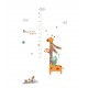 Sticker decorativ, masuratoare cu animalute 160 cm, 121STK Sticker decorativ, masuratoare cu animalute 160 cm, 121STK