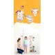 Sticker decorativ, masuratoare cu pisicute 180 cm, 80STK Sticker decorativ, masuratoare cu pisicute 180 cm, 80STK