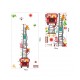 Sticker decorativ, masuratoare masina de pompieri 180 cm, 119STK Sticker decorativ, masuratoare masina de pompieri 180 cm, 119STK