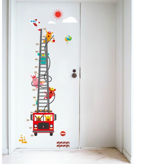 Sticker decorativ, masuratoare masina de pompieri 180 cm, 119STK Sticker decorativ, masuratoare masina de pompieri 180 cm, 119STK