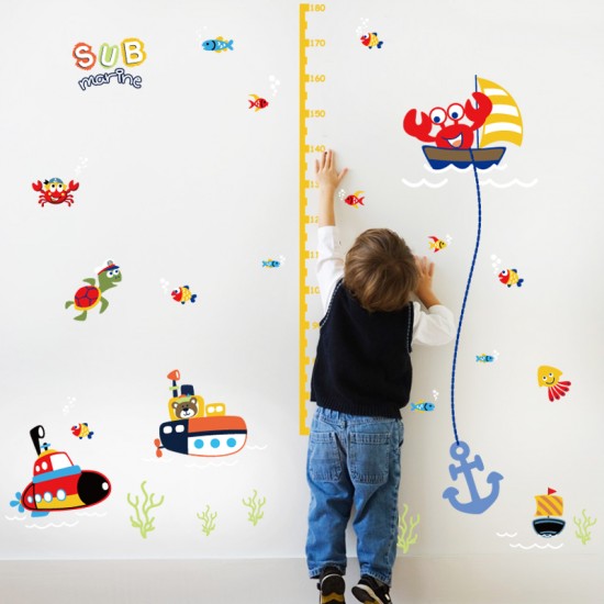 Sticker decorativ, masuratoare submarine 150 cm, 124STK Sticker decorativ, masuratoare submarine 150 cm, 124STK