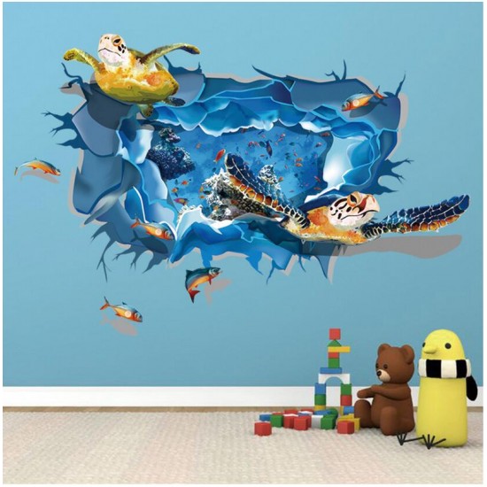 Sticker decorativ, ocean cu broscute 110 cm, 59STK Sticker decorativ, ocean cu broscute 110 cm, 59STK