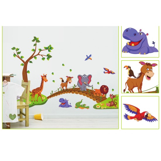 Sticker decorativ , podul cu animalute 135 cm, 96STK Sticker decorativ , podul cu animalute 135 cm, 96STK