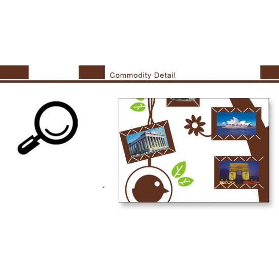 Sticker decorativ, pom cu 11 rame foto 110 cm, 114STK Sticker decorativ, pom cu 11 rame foto 110 cm, 114STK
