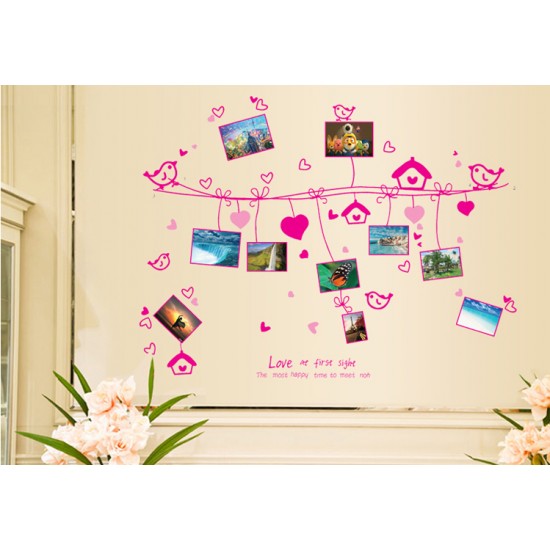 Sticker decorativ, sarma intinsa cu 9 rame foto 180 cm, 117STK Sticker decorativ, sarma intinsa cu 9 rame foto 180 cm, 117STK