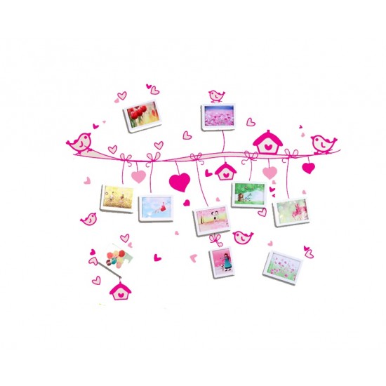 Sticker decorativ, sarma intinsa cu 9 rame foto 180 cm, 117STK Sticker decorativ, sarma intinsa cu 9 rame foto 180 cm, 117STK