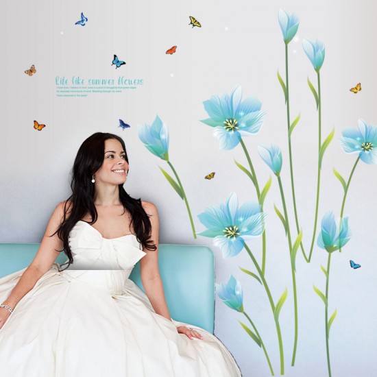 Sticker decorativ, summer flower 185 cm, 73STK Sticker decorativ, summer flower 185 cm, 73STK