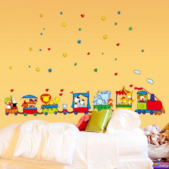 Sticker decorativ, trenuletul cu animale 175 cm, 105STK Sticker decorativ, trenuletul cu animale 175 cm, 105STK