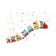 Sticker decorativ, trenuletul cu animale 175 cm, 105STK Sticker decorativ, trenuletul cu animale 175 cm, 105STK