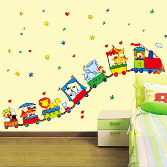 Sticker decorativ, trenuletul cu animale 175 cm, 105STK Sticker decorativ, trenuletul cu animale 175 cm, 105STK
