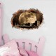 Sticker decorativ, Gaura in perete, privire spre luna 85 cm, 146STK-1 Sticker decorativ, Gaura in perete, privire spre luna 85 cm, 146STK-1