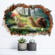 Sticker decorativ, Gaura in perete, privire spre padure 85 cm, 153STK-1 Sticker decorativ, Gaura in perete, privire spre padure 85 cm, 153STK-1