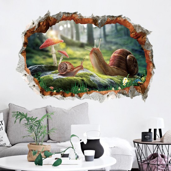 Sticker decorativ, Gaura in perete, privire spre padure 85 cm, 153STK-1 Sticker decorativ, Gaura in perete, privire spre padure 85 cm, 153STK-1