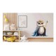 Sticker decorativ, Bufnita, Albastru, 65 cm, 1295STK-9 Sticker decorativ, Bufnita, Albastru, 65 cm, 1295STK-9