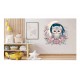 Sticker decorativ, Bufnita, Multicolor, 60 cm, 1296STK-1 Sticker decorativ, Bufnita, Multicolor, 60 cm, 1296STK-1