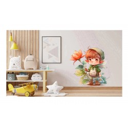 Sticker decorativ, Baiat, Multicolor, 62 cm, 1297STK-2 Sticker decorativ, Baiat, Multicolor, 62 cm, 1297STK-2