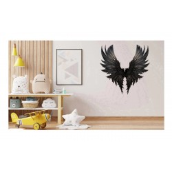 Sticker decorativ, Aripi, Negru, 60 cm, 1303STK Sticker decorativ, Aripi, Negru, 60 cm, 1303STK