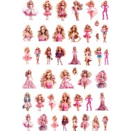 Sticker decorativ Papusa Barbie, Waterproof 90x60 cm, 1305STK-2
