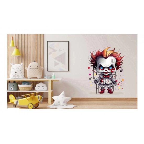 Sticker decorativ, Horror, Waterproof, Alb, 80 cm, 1306STK-10 Sticker decorativ, Horror, Waterproof, Alb, 80 cm, 1306STK-10