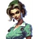 Sticker decorativ, Zombie, Waterproof, Verde, 87 cm, 1306STK-9 Sticker decorativ, Zombie, Waterproof, Verde, 87 cm, 1306STK-9