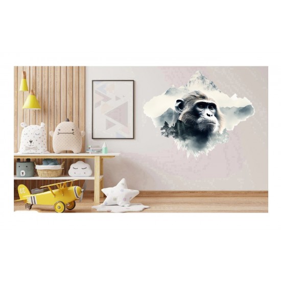 Sticker decorativ, Maimuta, Negru, 68 cm, 1307STK Sticker decorativ, Maimuta, Negru, 68 cm, 1307STK