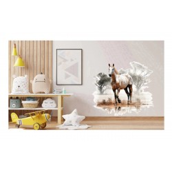 Sticker decorativ, Cal, Maro, 69 cm, 1307STK-1 Sticker decorativ, Cal, Maro, 69 cm, 1307STK-1