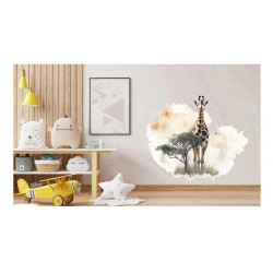 Sticker decorativ, Girafa, Maro, 70 cm, 1307STK-8 Sticker decorativ, Girafa, Maro, 70 cm, 1307STK-8