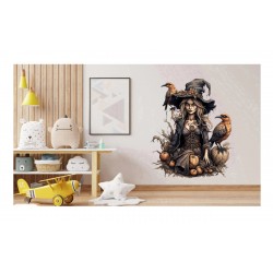 Sticker decorativ, Halloween, Negru, 71 cm, 1308STK-4 Sticker decorativ, Halloween, Negru, 71 cm, 1308STK-4