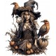 Sticker decorativ, Halloween, Negru, 71 cm, 1308STK-4 Sticker decorativ, Halloween, Negru, 71 cm, 1308STK-4