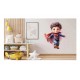 Sticker decorativ Baiat Supererou, Albastru, 81 cm, 1309STK-11 Sticker decorativ Baiat Supererou, Albastru, 81 cm, 1309STK-11
