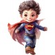 Sticker decorativ Baiat Supererou, Albastru, 81 cm, 1309STK-11 Sticker decorativ Baiat Supererou, Albastru, 81 cm, 1309STK-11