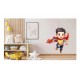 Sticker decorativ Baiat Supererou, Rosu, 67 cm, 1309STK-2 Sticker decorativ Baiat Supererou, Rosu, 67 cm, 1309STK-2