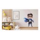 Sticker decorativ Baiat Supererou, Albastru, 81 cm, 1309STK-7 Sticker decorativ Baiat Supererou, Albastru, 81 cm, 1309STK-7