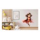 Sticker decorativ Fata Supererou, Rosu, 71 cm, 1310STK-11 Sticker decorativ Fata Supererou, Rosu, 71 cm, 1310STK-11