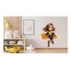 Sticker decorativ Fata Supererou, Galben, 70 cm, 1310STK-2 Sticker decorativ Fata Supererou, Galben, 70 cm, 1310STK-2