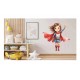 Sticker decorativ Fata Supererou, Rosu, 60 cm, 1310STK-3 Sticker decorativ Fata Supererou, Rosu, 60 cm, 1310STK-3