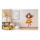 Sticker decorativ Fata Supererou, Galben, 63 cm, 1310STK-4 Sticker decorativ Fata Supererou, Galben, 63 cm, 1310STK-4