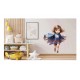 Sticker decorativ Fata Supererou, Albastru, 63 cm, 1310STK-5 Sticker decorativ Fata Supererou, Albastru, 63 cm, 1310STK-5