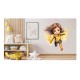 Sticker decorativ Fata Supererou, Galben, 60 cm, 1310STK-7 Sticker decorativ Fata Supererou, Galben, 60 cm, 1310STK-7