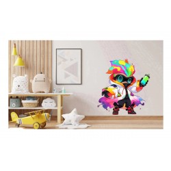 Sticker decorativ Baiat Supererou, Alb, 62 cm, 1311STK-1 Sticker decorativ Baiat Supererou, Alb, 62 cm, 1311STK-1