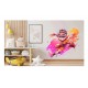 Sticker decorativ Baiat Supererou, Portocaliu, 60 m, 1311STK-4 Sticker decorativ Baiat Supererou, Portocaliu, 60 m, 1311STK-4