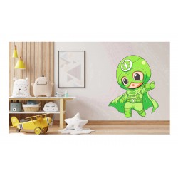 Sticker decorativ Baiat Supererou, Verde, 71 m, 1311STK-5 Sticker decorativ Baiat Supererou, Verde, 71 m, 1311STK-5