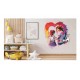 Sticker decorativ Mama si Copilul, Rosu, 68 cm, 1312STK Sticker decorativ Mama si Copilul, Rosu, 68 cm, 1312STK