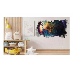 Sticker decorativ, Planeta, Albastru, 90 cm, 1315STK-3 Sticker decorativ, Planeta, Albastru, 90 cm, 1315STK-3