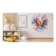 Sticker decorativ Fluture, Portocaliu, 61 cm, 1316STK Sticker decorativ Fluture, Portocaliu, 61 cm, 1316STK