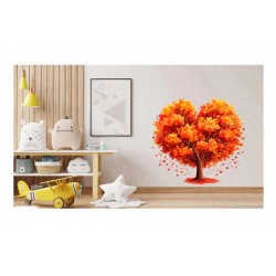 Sticker decorativ, Copac, Portocaliu, 60 cm, 1320STK Sticker decorativ, Copac, Portocaliu, 60 cm, 1320STK