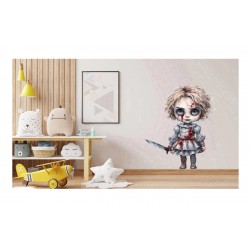 Sticker decorativ, Horror, Alb, 78 cm, 1321STK Sticker decorativ, Horror, Alb, 78 cm, 1321STK